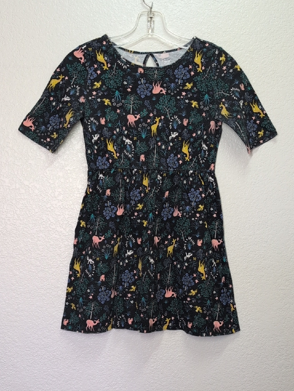 Old Navy👗 |Girls | Size Large (10/12) Forest Animals Print Dress